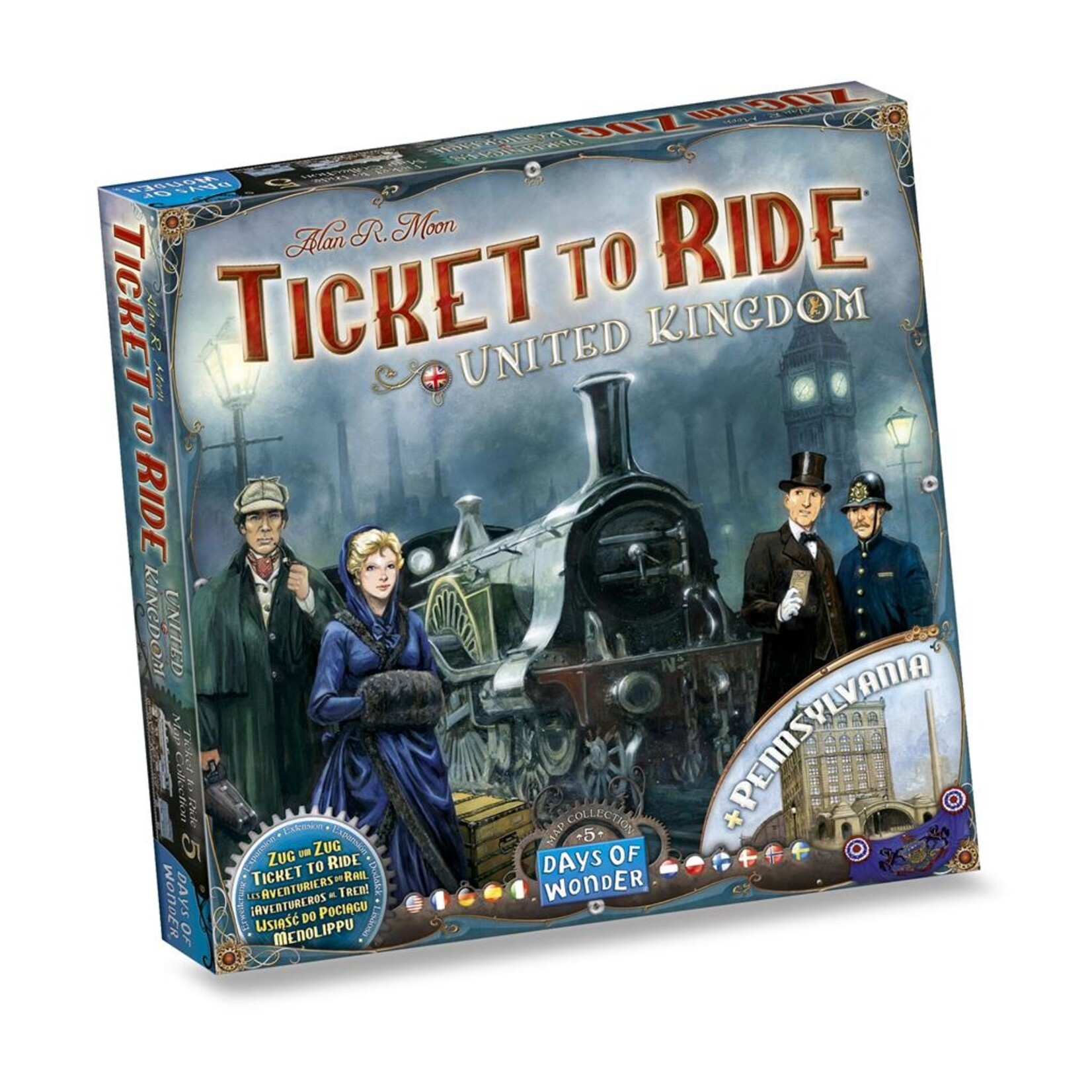 Days of Wonder Ticket to Ride: UK/Pennsylvania (NL/EN/DE/FR/SP/IT) **