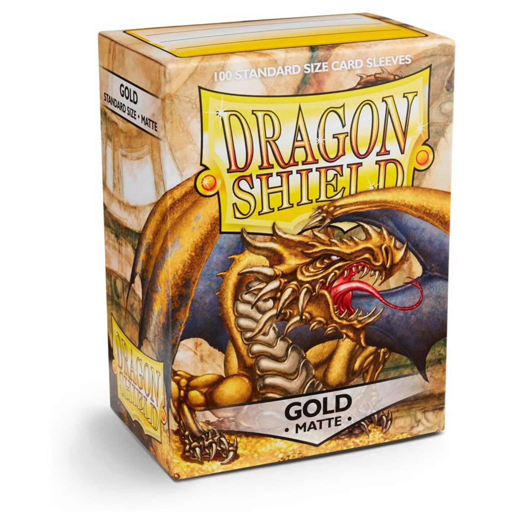 Dragonshield Dragonshield 100 Box Sleeves Matte Gold