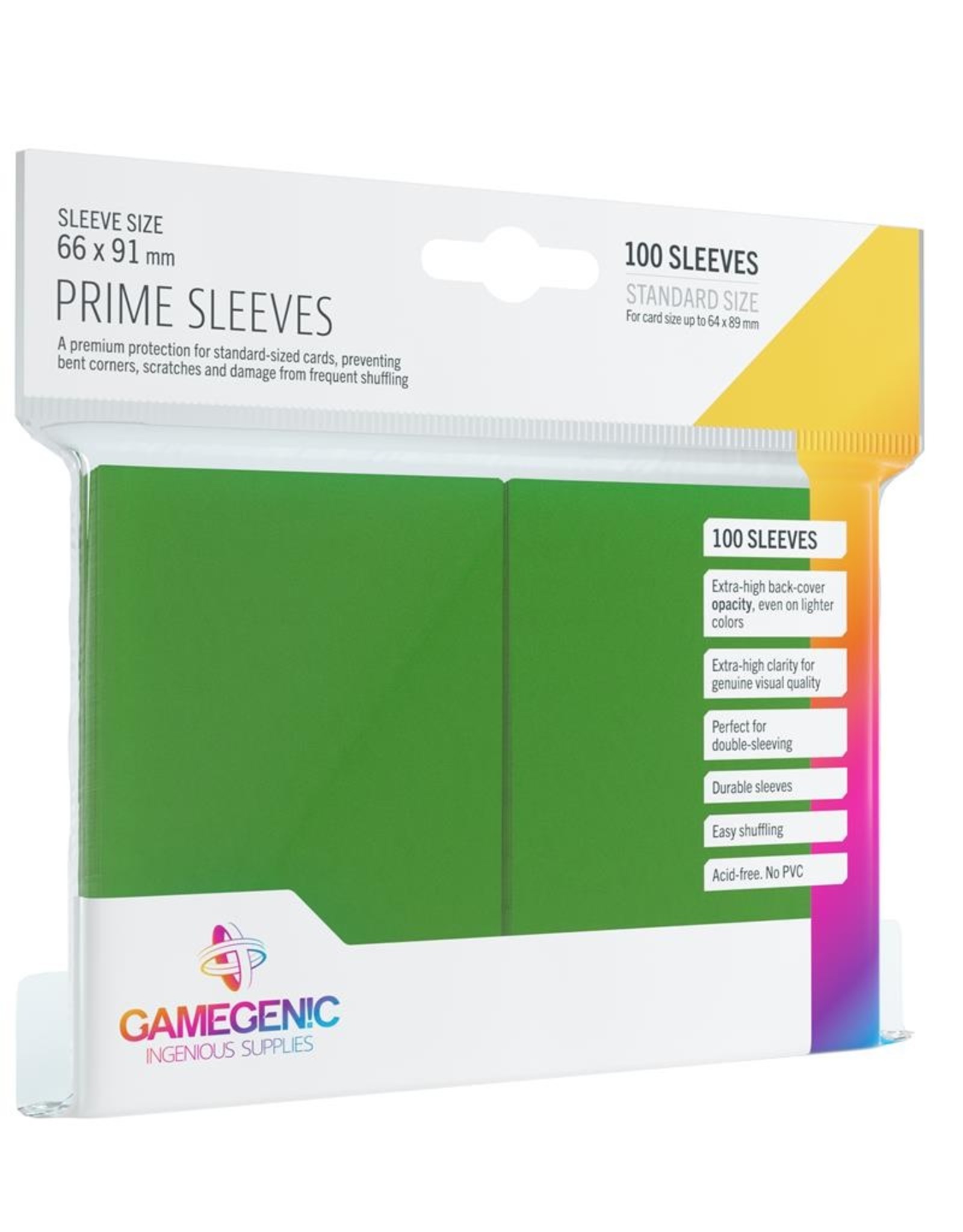 Gamegenic Gamegenic Prime Sleeves Green (100)