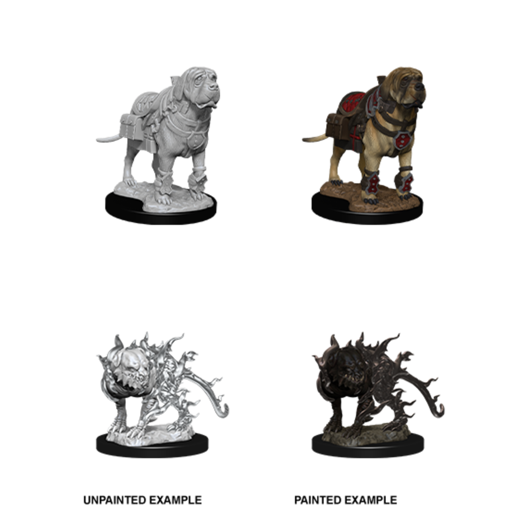 Wizkids D&D Nolzur's Marvelous Miniatures Mastif and Shadow Mastif