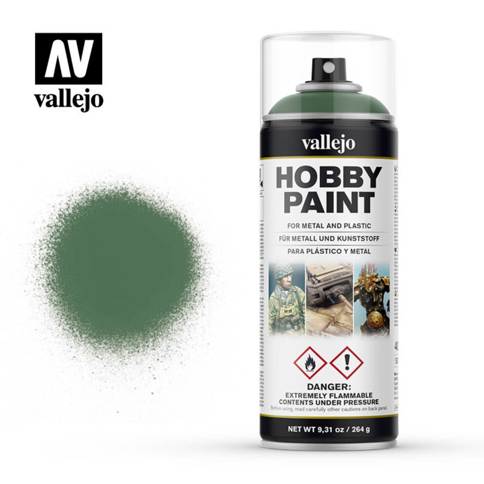 Vallejo Vallejo Spray Primer Sick Green