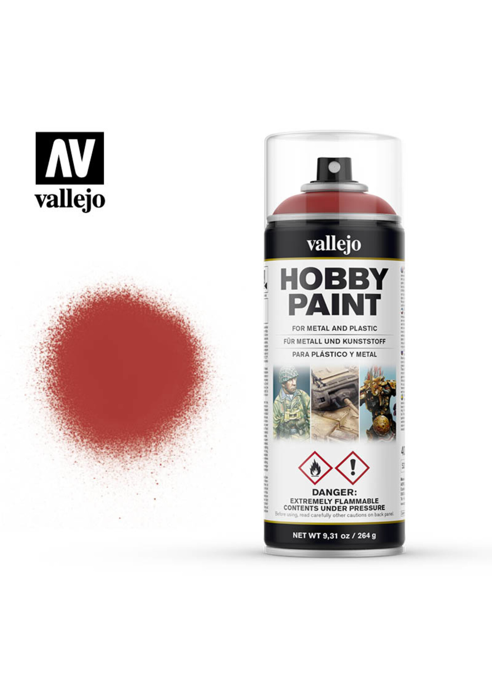Vallejo Vallejo Spray Primer Scarlet Red