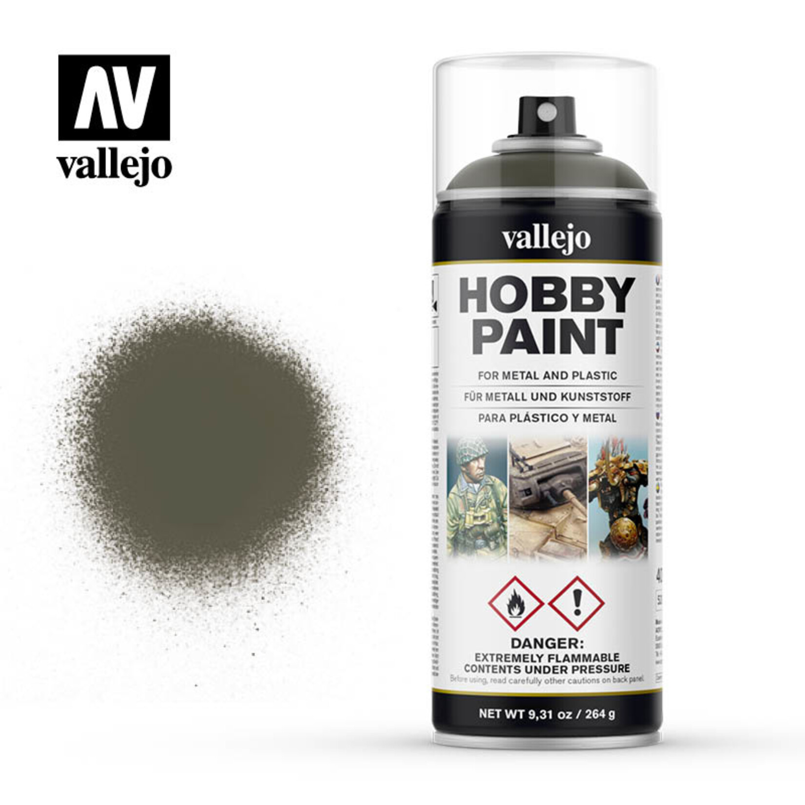 Vallejo Vallejo Spray Primer Russian Green