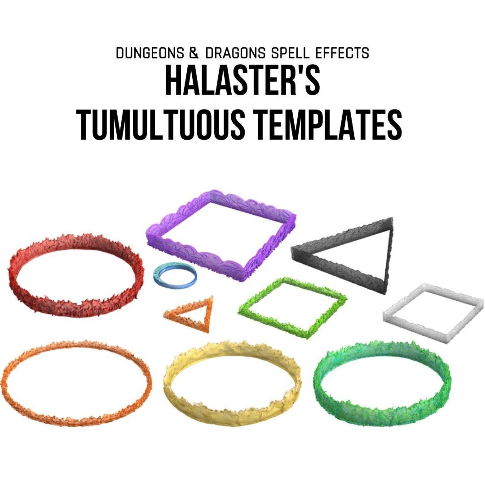Wizkids D&D Icons of the Realms Spell Effects: Halaster's Tumultuous Templates