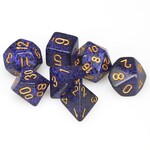 Chessex Chessex 7-Die set Speckled - Golden Cobalt