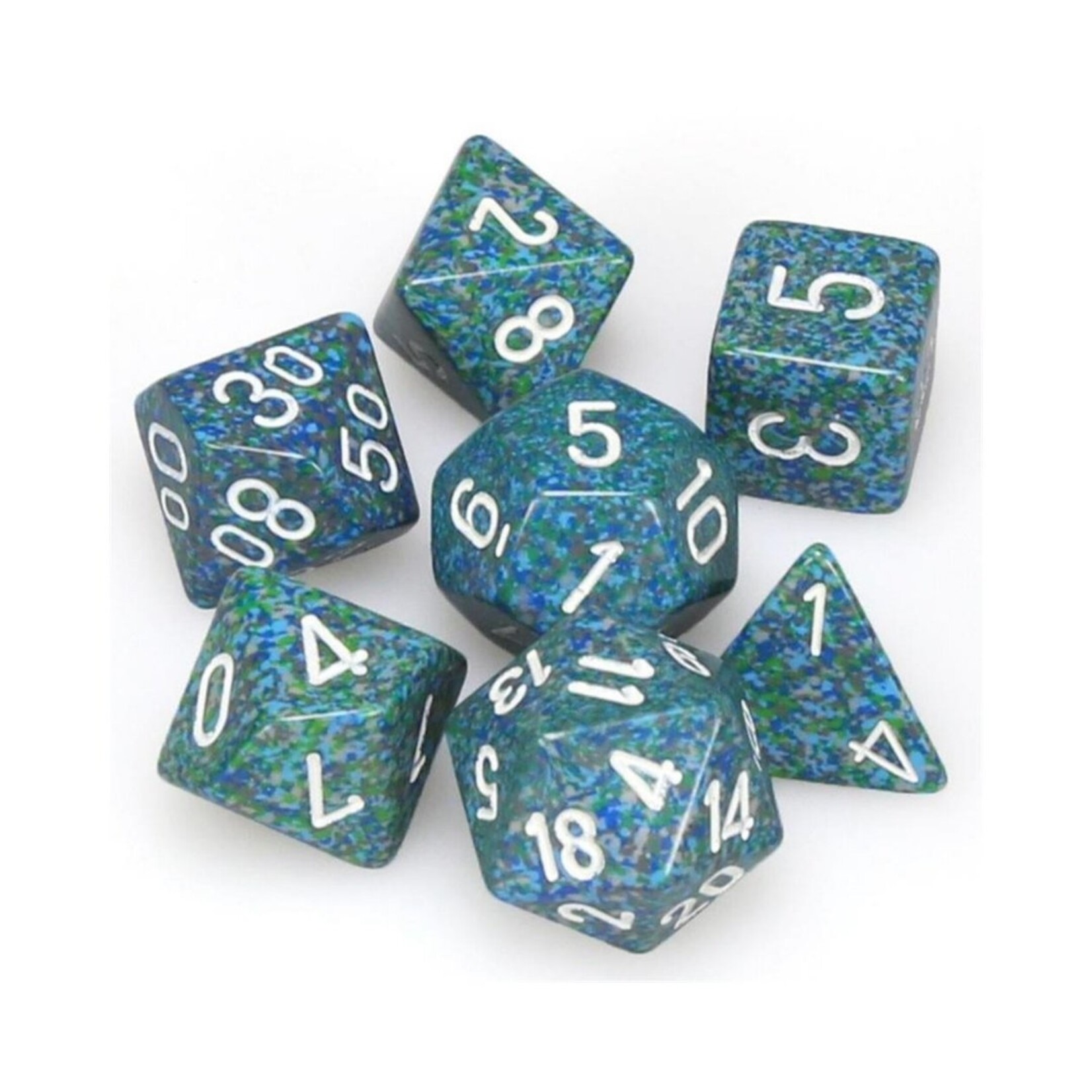 Chessex Chessex 7-Die set Speckled - Sea