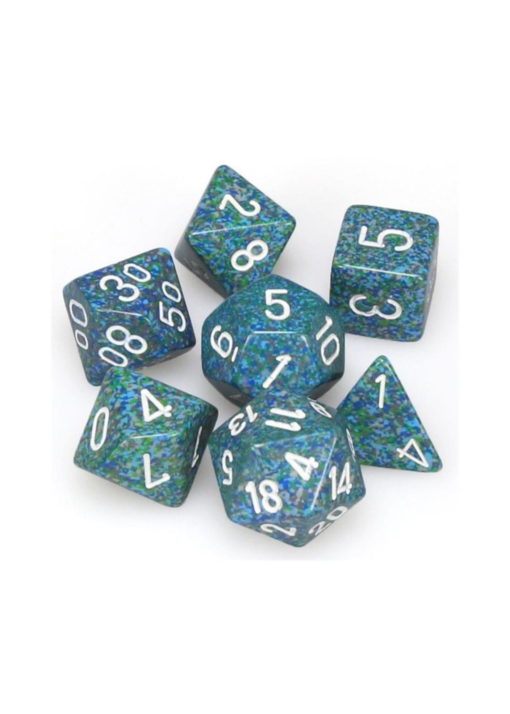 Chessex Chessex 7-Die set Speckled - Sea