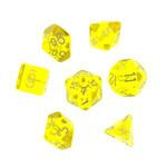 Chessex Chessex 7-Die set Translucent - Yellow/White