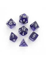 Chessex Chessex 7-Die set Translucent - Purple/White