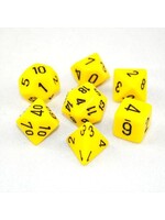 Chessex Chessex 7-Die set Opaque - Yellow/Black