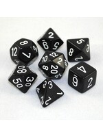 Chessex Chessex 7-Die set Opaque - Black/White