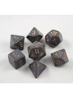 Chessex Chessex 7-Die set Opaque - Dark Grey/Copper