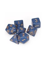 Chessex Chessex 7-Die set Opaque - Dusty Blue/Copper