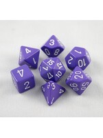 Chessex Chessex 7-Die set Opaque - Light Purple/White