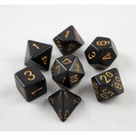 Chessex Chessex 7-Die set Opaque - Black/Gold