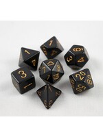 Chessex Chessex 7-Die set Opaque - Black/Gold