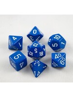Chessex Chessex 7-Die set Opaque - Blue/White