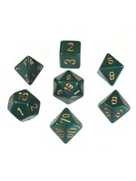 Chessex Chessex 7-Die set Opaque - Dusty Green/Copper