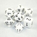 Chessex Chessex 7-Die set Opaque - White/Black