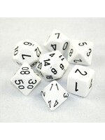 Chessex Chessex 7-Die set Opaque - White/Black