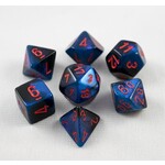 Chessex Chessex 7-Die set Gemini - Black-Starlight/Red