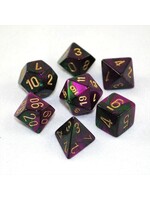 Chessex Chessex 7-Die set Gemini - Green-Purple/Gold
