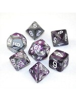 Chessex Chessex 7-Die set Gemini - Purple-Steel/White