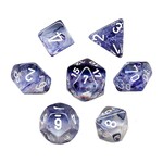 Chessex Chessex 7-Die set Nebula - Black/White