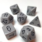 Chessex Chessex 7-Die set Opaque - Grey/Black