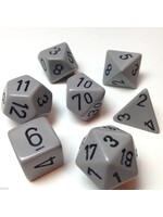 Chessex Chessex 7-Die set Opaque - Dark Grey/Black
