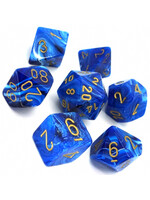 Chessex Chessex 7-Die set Vortex - Blue/Gold