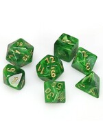 Chessex Chessex 7-Die set Vortex - Green/Gold