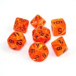 Chessex Chessex 7-Die set Vortex - Orange/Black