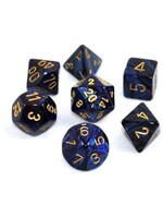 Chessex Chessex 7-Die set Scarab - Royal Blue/Gold