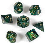 Chessex Chessex 7-Die set Scarab - Jade/Gold