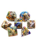 Chessex Chessex 7-Die set Festive - Vibrant/Brown