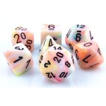 Chessex Chessex 7-Die set Festive - Circus/Black