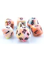 Chessex Chessex 7-Die set Festive - Circus/Black