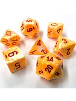 Chessex Chessex 7-Die set Festive - Sunburst/Red