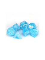 Chessex Chessex 7-Die set Luminary - Sky/Silver