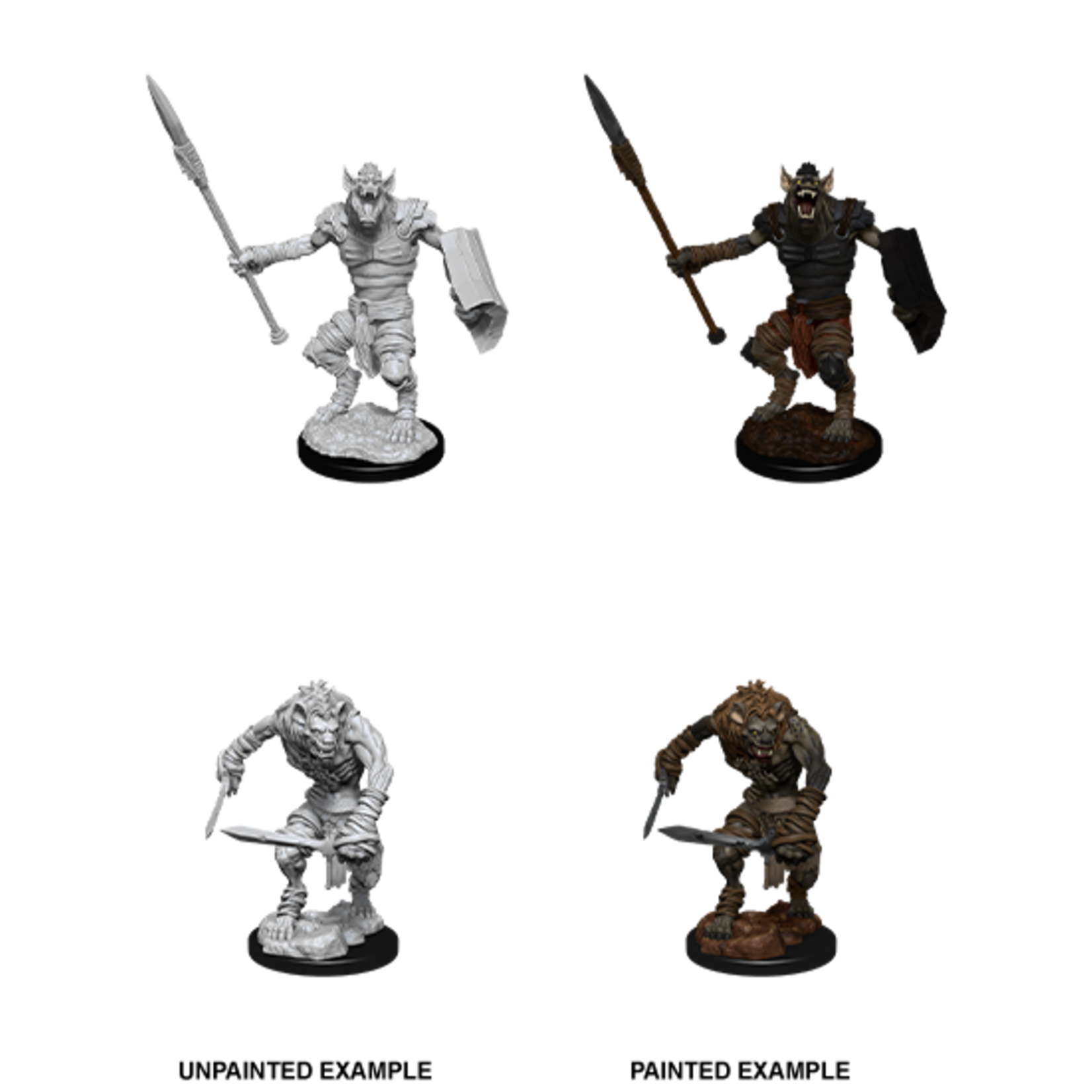 Wizkids D&D Nolzur's Marvelous Miniatures Gnoll and Gnoll Flesh Gnawer