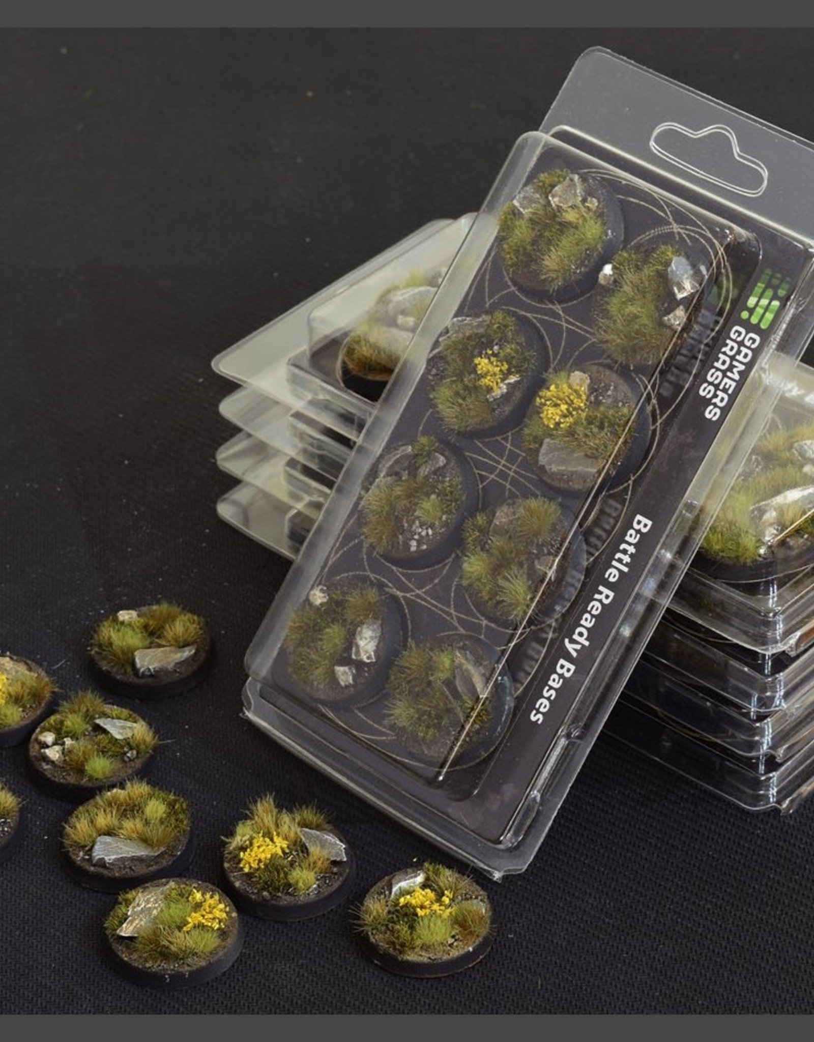 Gamers Grass Highland Bases Pre-Painted (8x 32mm Round)