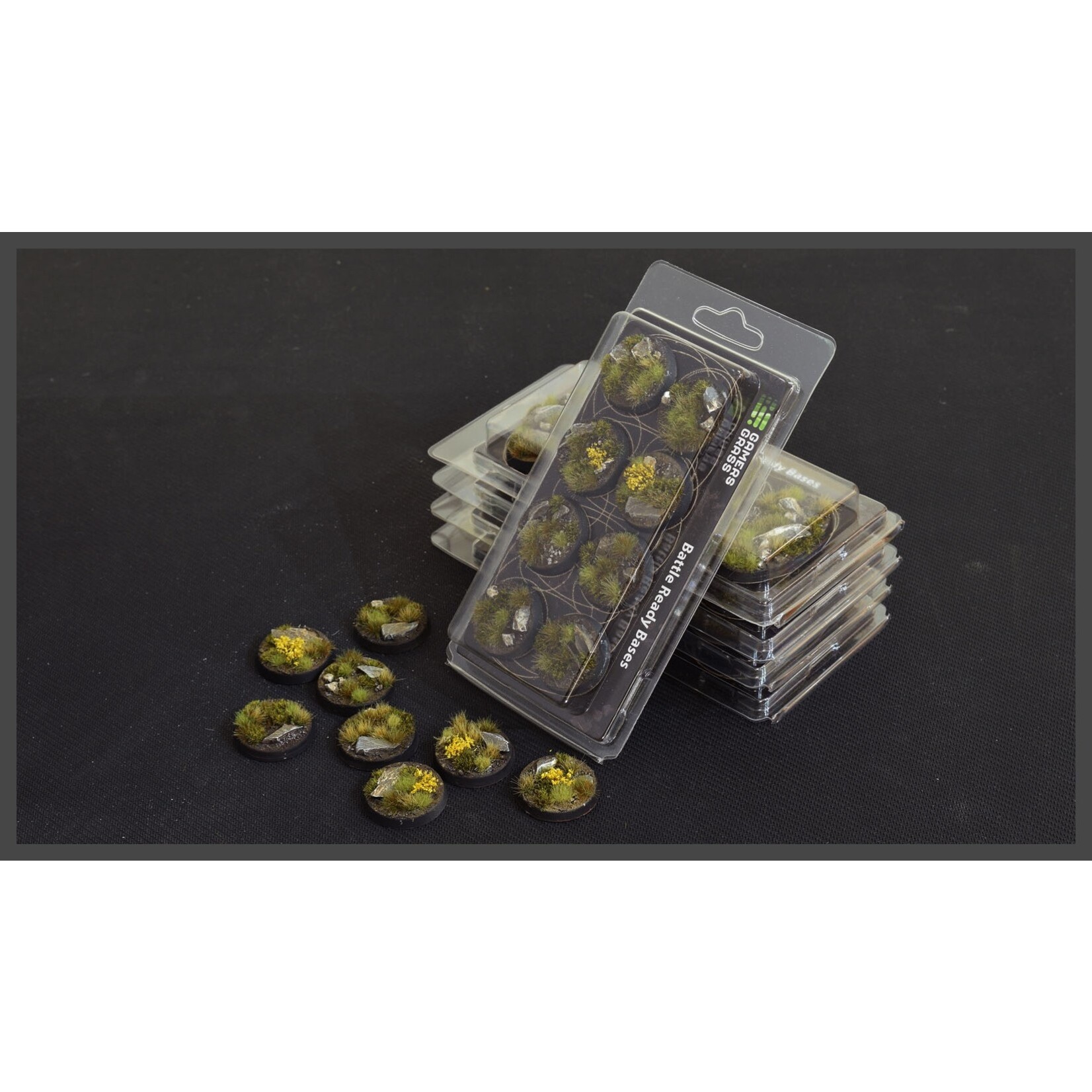 Gamers Grass Highland Bases Pre-Painted (8x 32mm Round)