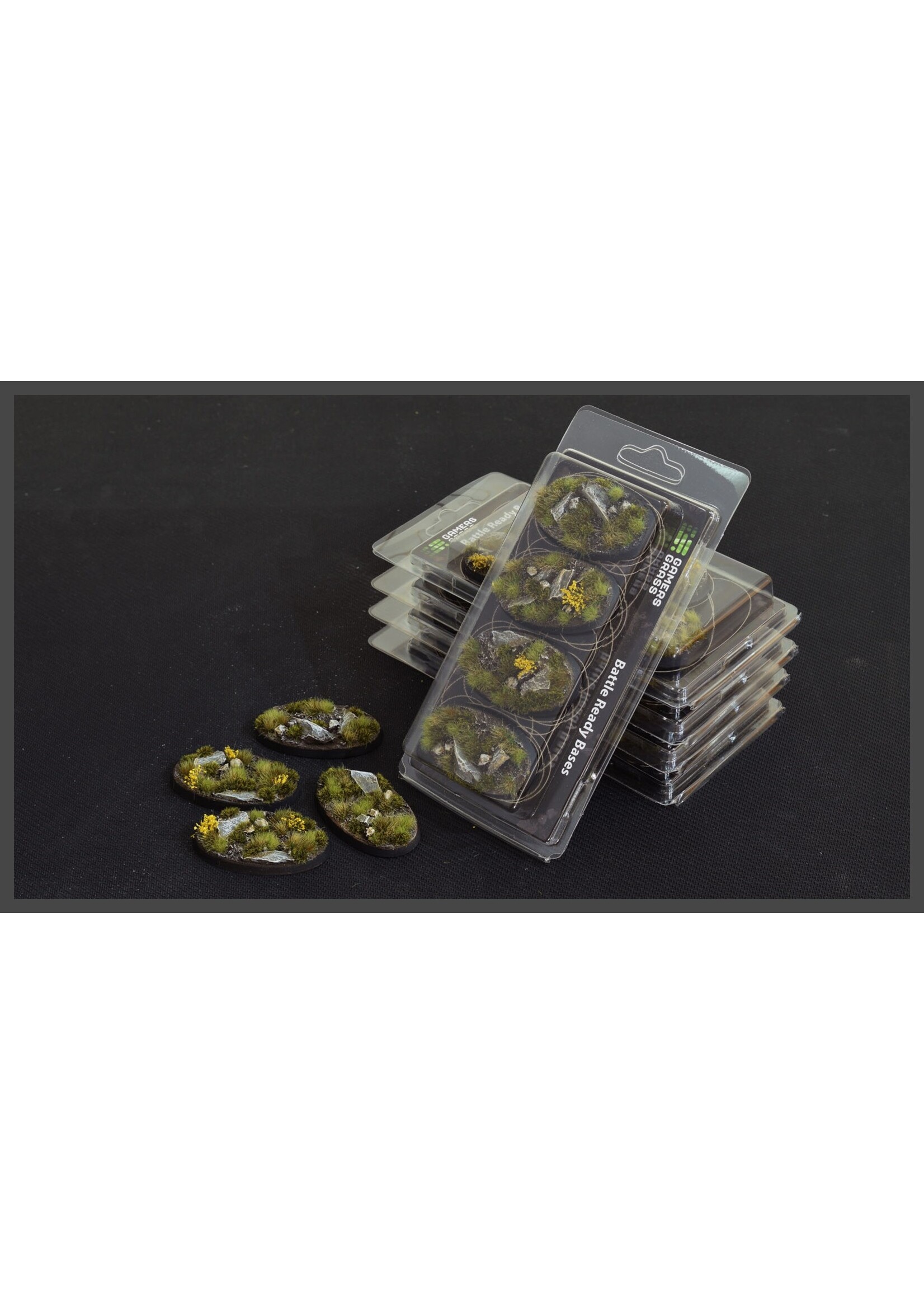 Gamers Grass Highland Bases Pre-Painted (4x 60mm Oval)