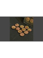 Gamers Grass Badlands Bases Pre-Painted (10x 25mm Round )