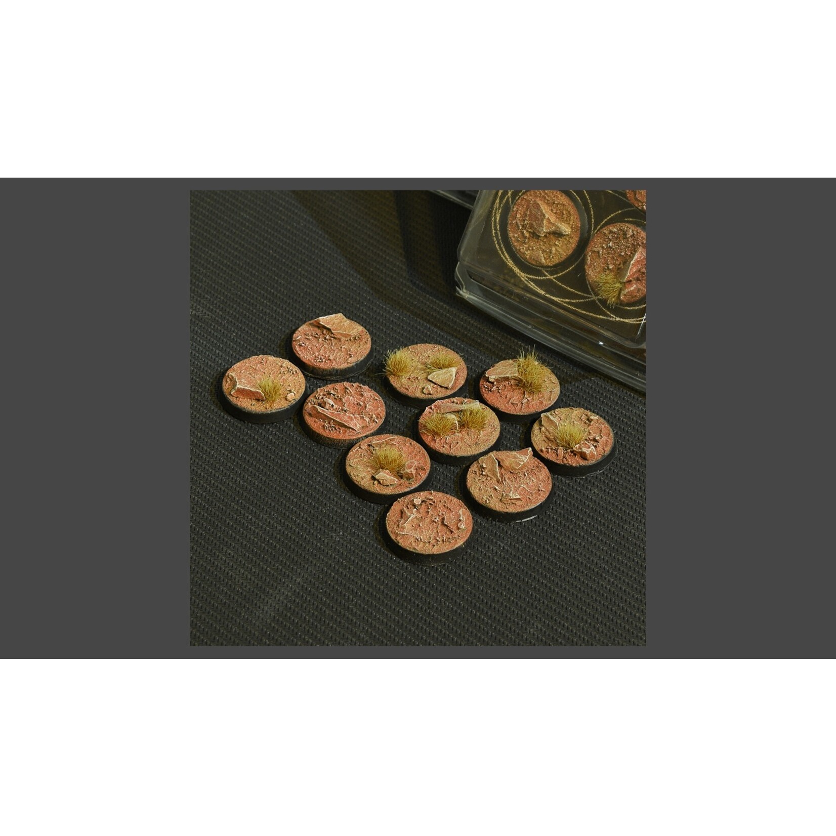 Gamers Grass Badlands Bases Pre-Painted (10x 25mm Round)