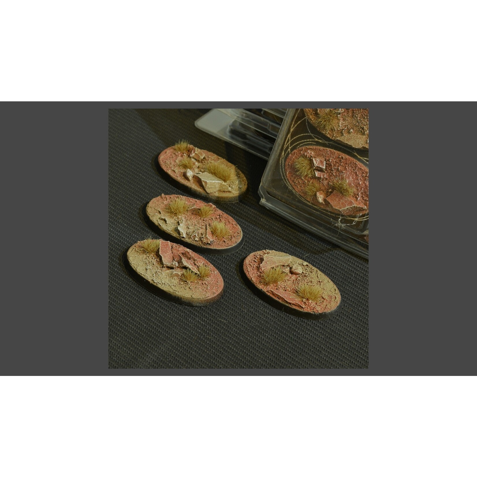 Gamers Grass Badlands Bases Pre-Painted (4x 60mm Oval)
