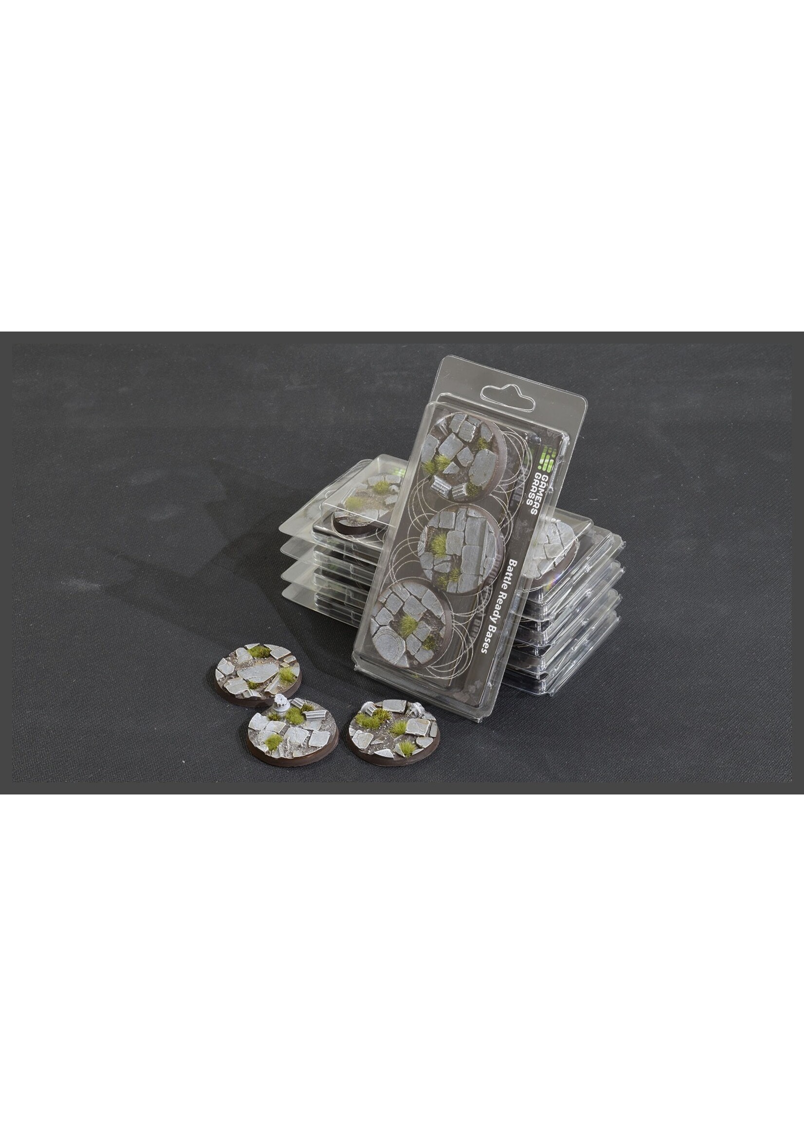 Gamers Grass Temple Bases Pre-Painted (3x 50mm Round)