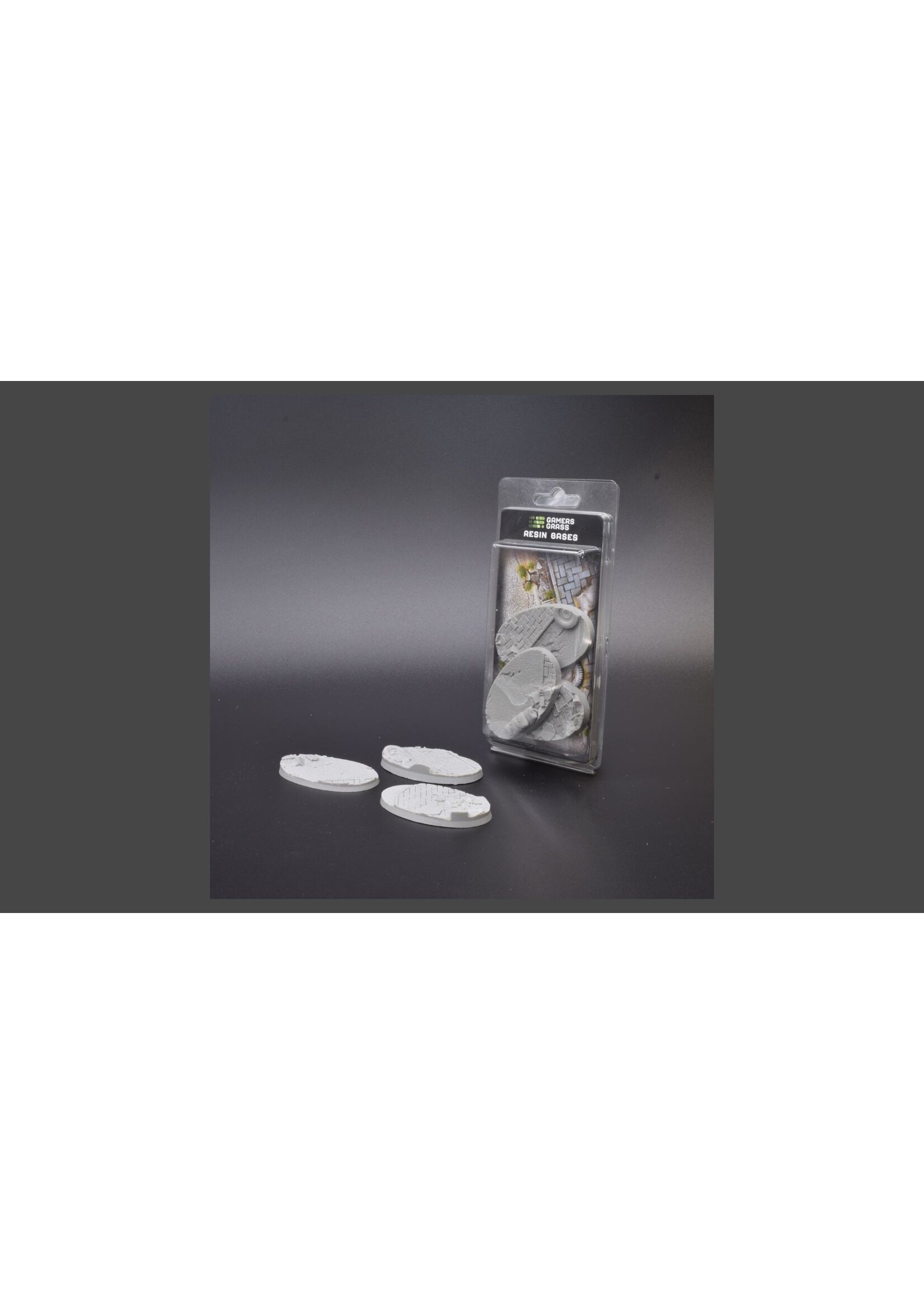 Gamers Grass Urban Warfare Resin Bases Unpainted (3x 75mm Oval)