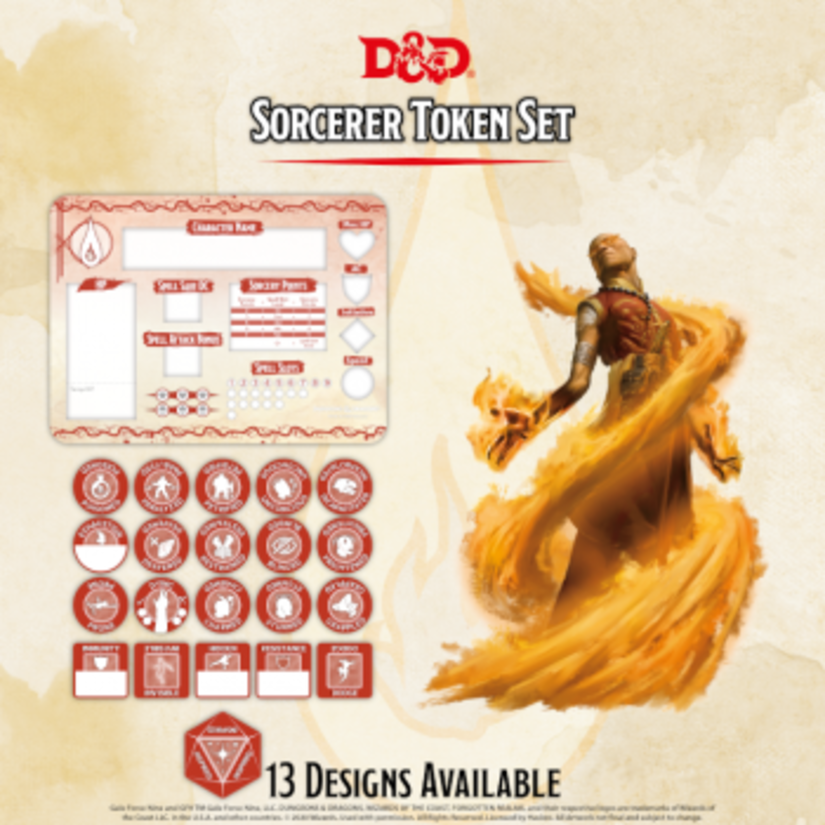 Gale Force Nine D&D Token Set: Sorcerer